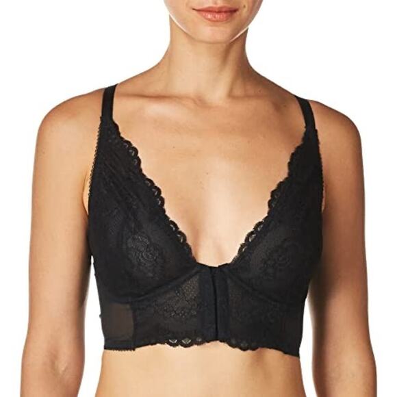 Gossard Other - Gossard Black Lace Bustier sz 42D Gossard Superboost Plunge Bra